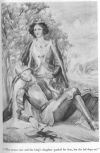 The storm rose and the king's daughter quaked for fear, but the lad slept on.
