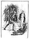 ''But one of these six knights, Gardant&eacute; hight,<BR>
Drew out a deadly bow and arrow keene,<BR>
Which forth he sent, with felonous despight<BR>
And fell intent, against the virgin sheene.''
