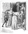 ''Thence forth unto the Idole they her brought;<BR>
&nbsp;&nbsp;&nbsp;&nbsp;&nbsp;&nbsp;*&nbsp;&nbsp;&nbsp;&nbsp;&nbsp;&nbsp;*&nbsp;&nbsp;&nbsp;&nbsp;&nbsp;&nbsp;*&nbsp;&nbsp;&nbsp;&nbsp;&nbsp;&nbsp;*&nbsp;&nbsp;&nbsp;&nbsp;&nbsp;&nbsp;*&nbsp;&nbsp;&nbsp;&nbsp;&nbsp;&nbsp;*<BR>
To which the Idole, as it were inclining,<BR>
Her wand did move with amiable looke,<BR>
By outward shew her inward sense designing.''