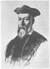  Etching made by a woman of Salon, from the portrait bust by C&eacute;sar Nostradamus, son of the prophet.