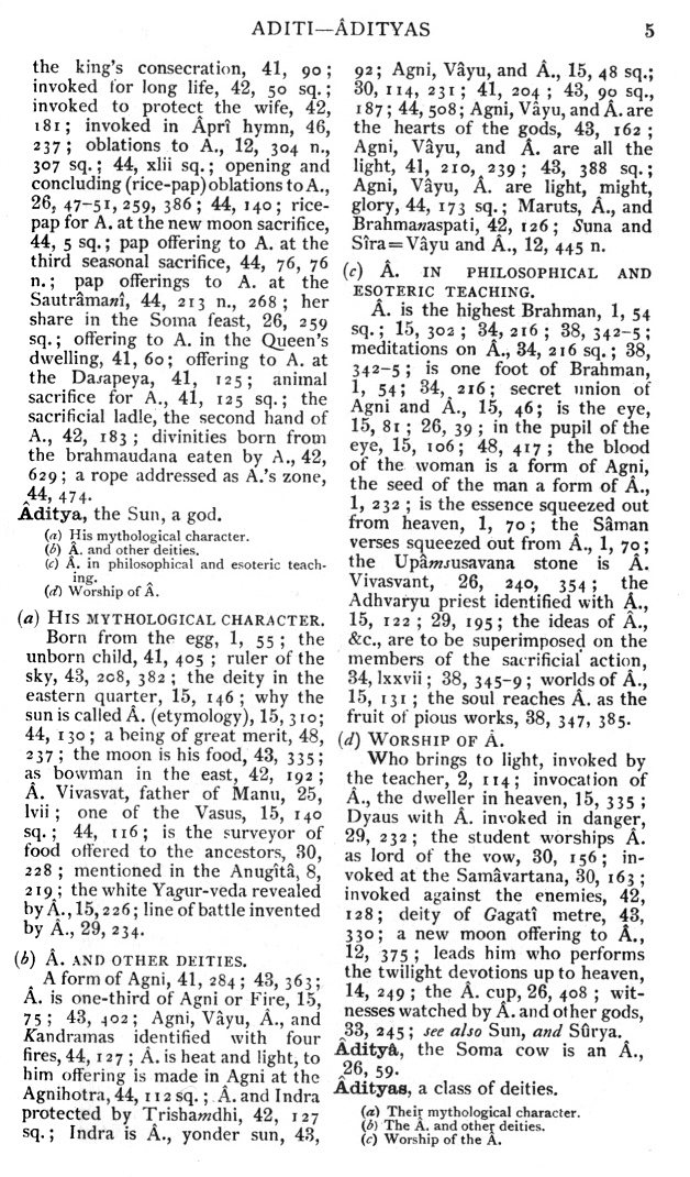 Page 5. Aditi—&Acirc;dityas