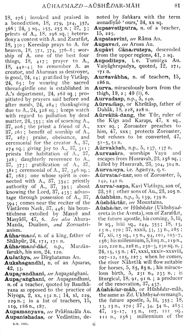 Page 81. A&ucirc;harmazd—A&ucirc;sh&ecirc;dar-m&acirc;h