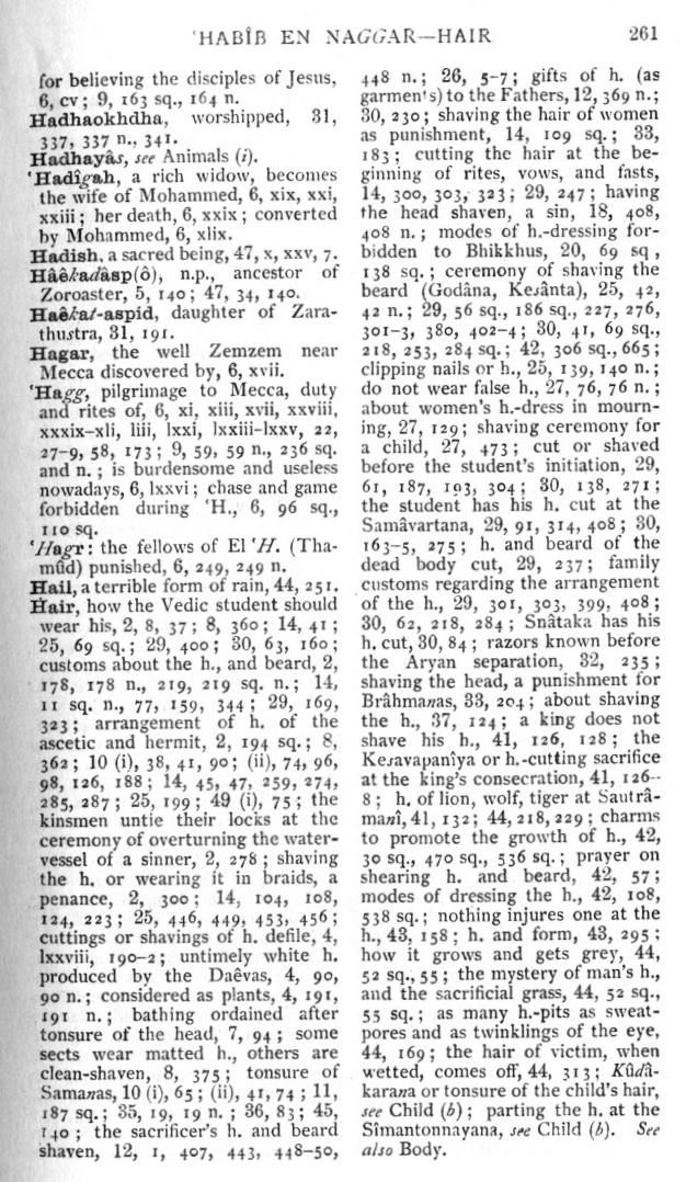 Page 261. ‘Hab&icirc;b en Naggar—Hair