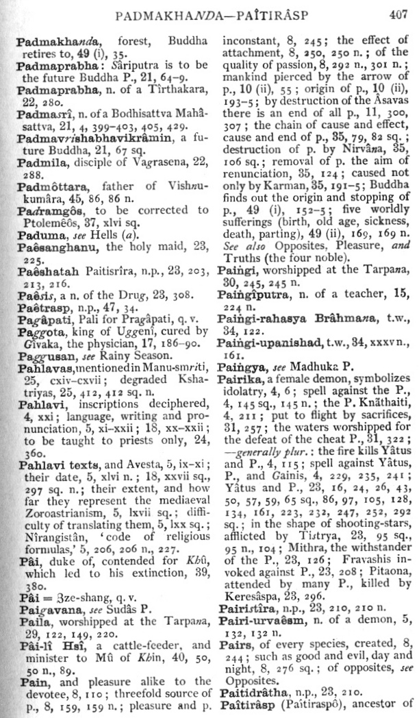 Page 407. Padmakhanda—Pa&icirc;tir&acirc;sp