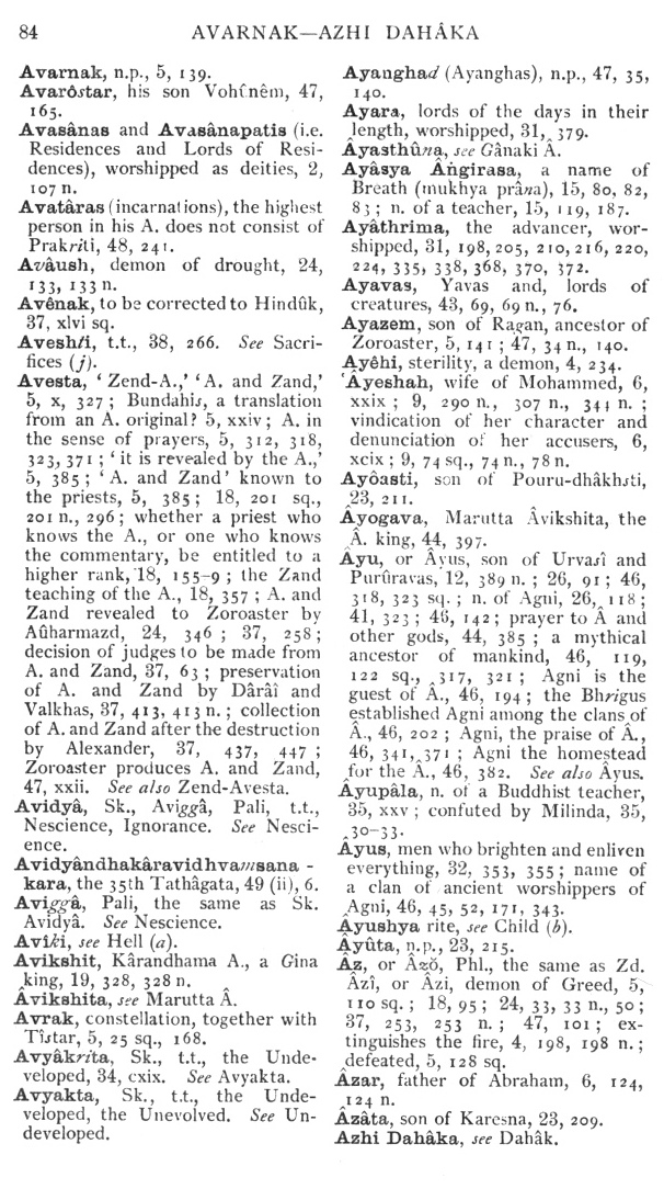 Page 84. Avarnak—Azhi Dah&acirc;ka