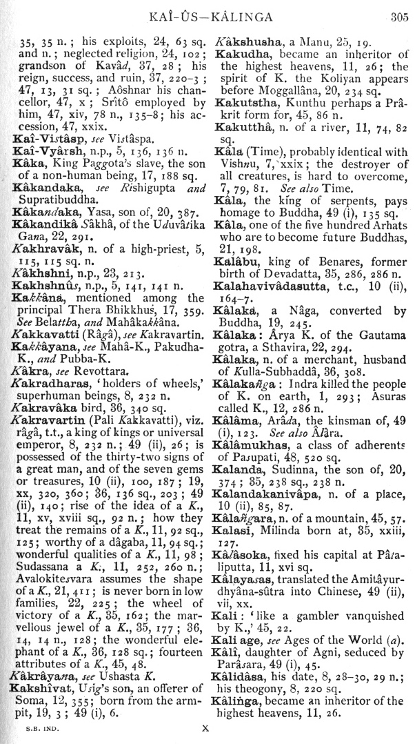 Page 305. Ka&icirc;-&Ucirc;s—K&acirc;liṅga