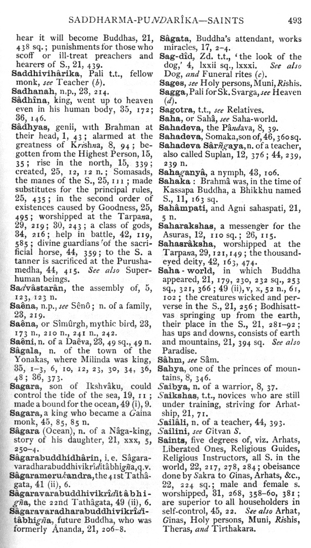 Page 493. Saddharma-Pundar&icirc;ka—Saints